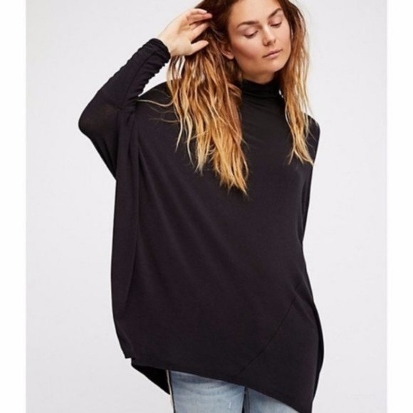 Free People Tops - Free People Oversized Turtleneck Shirt Medium NWT